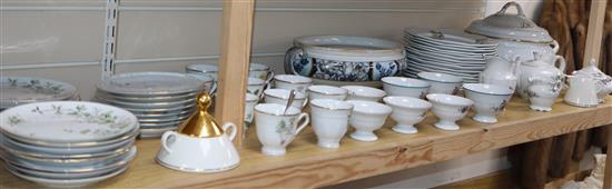 A quantity of tea wares including German and Polish